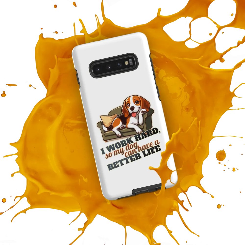 Work Hard - Beagle Sofa Tough Case for Samsung® product image (53)