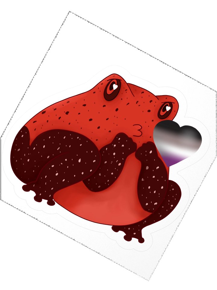 Asexual Pride Frog Kiss product image (5)