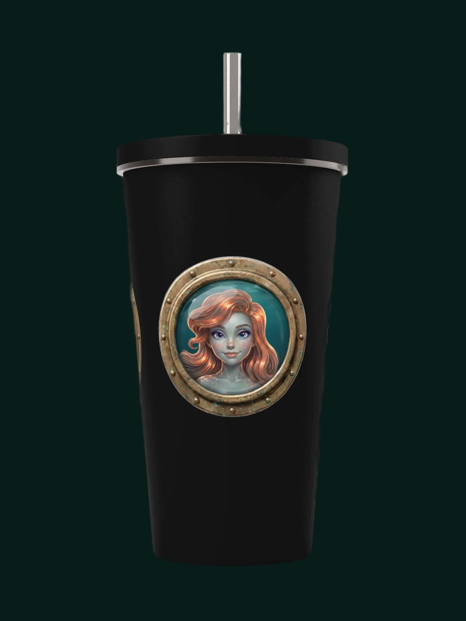 Handled porthole straw tumbler product image (1)