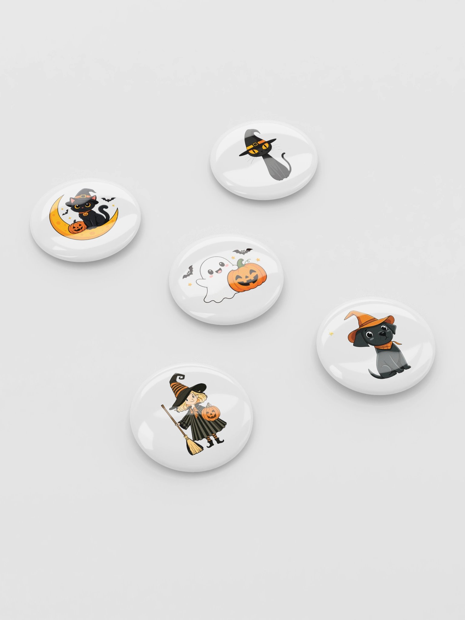 The Spooky Squad 5-Piece Button Pin Set product image (3)
