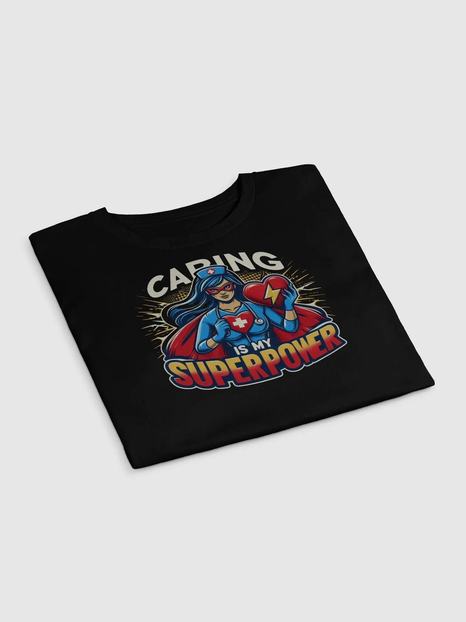 Caring Superhero Crop Top product image (7)