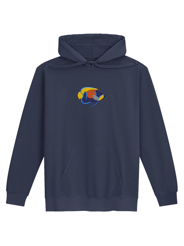 Majestic Angelfish Premium Hooded Sweatshirt (Embroidered) for Reef and Marine Aquarium Lovers product image (3)