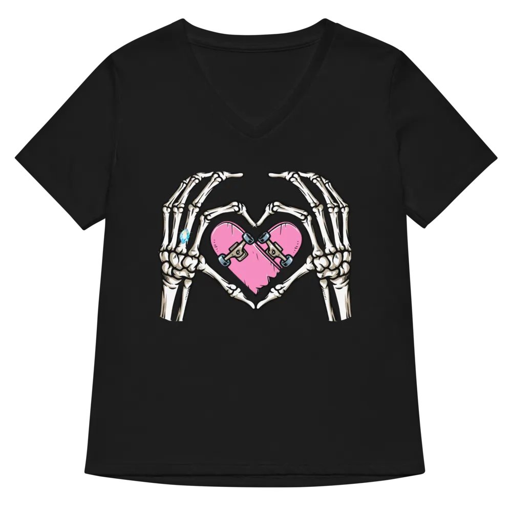 Skate heart Women's V-Neck Tee product image (5)