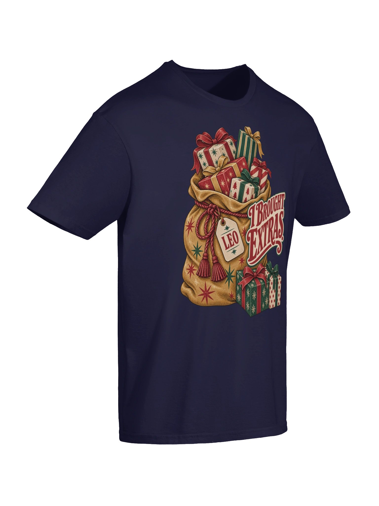 Leo I Brought Extras Christmas T-Shirt product image (6)