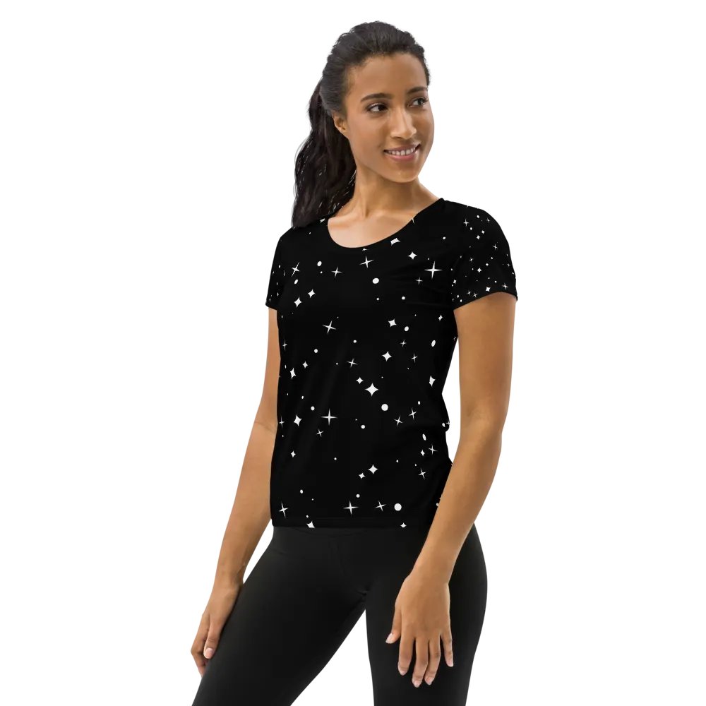 Starry Night All-Over Print Athletic Tee product image (3)