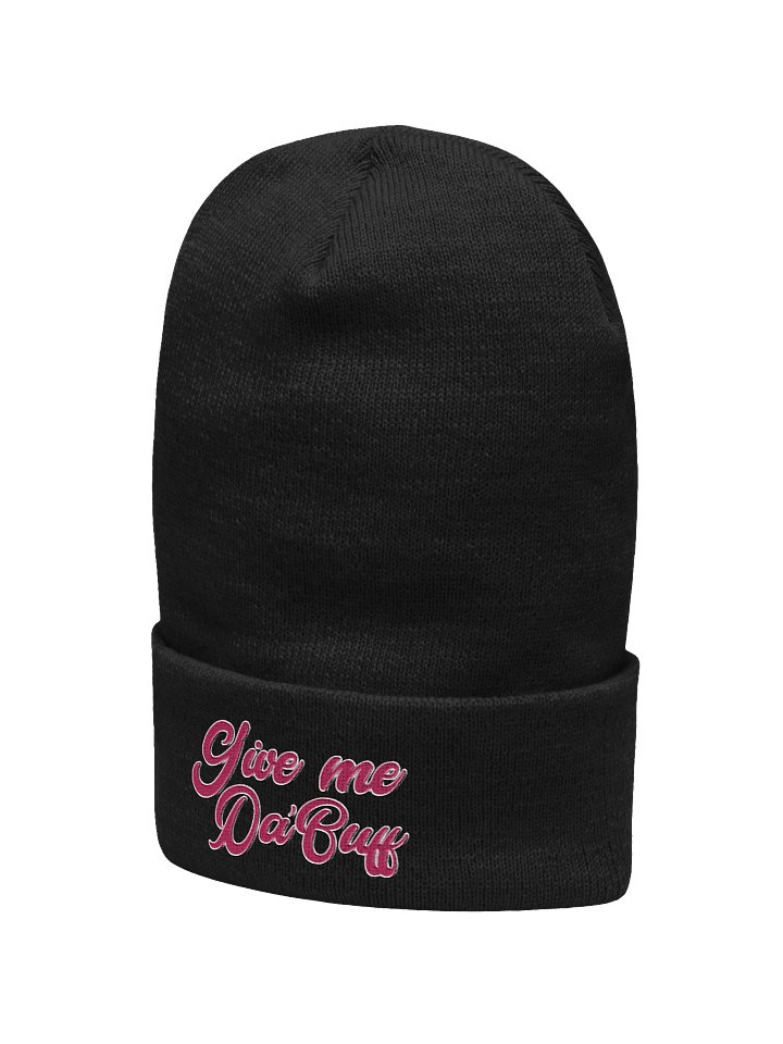 Give Me Da'Buff — Pink Script Cuffed Beanie product image (7)