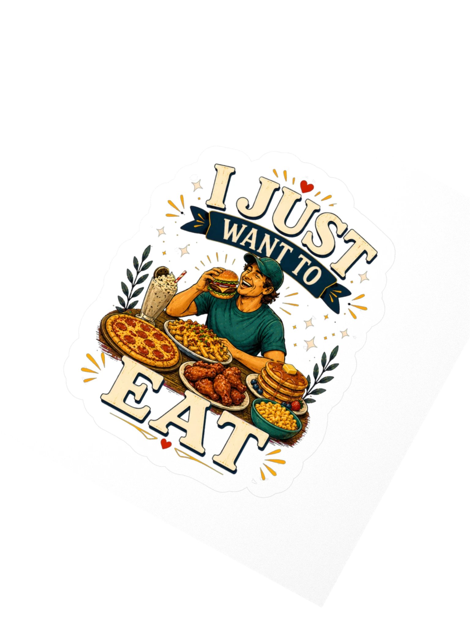 I Just Want To Eat Sticker product image (2)