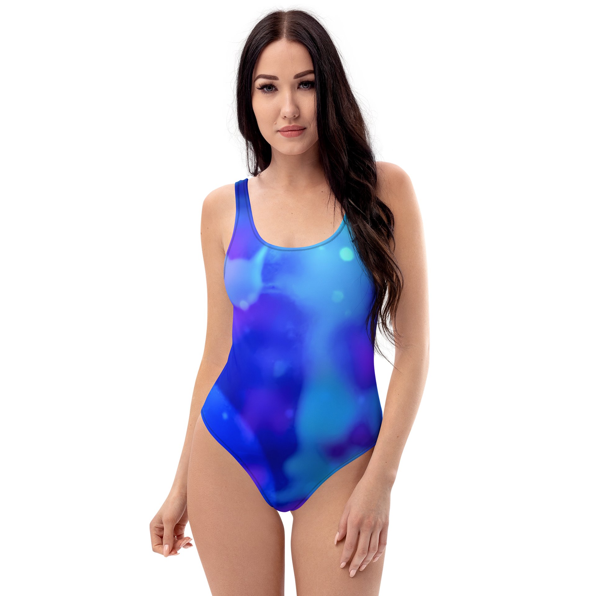 Patchwork Pool One-Piece Swimsuit product image (1)