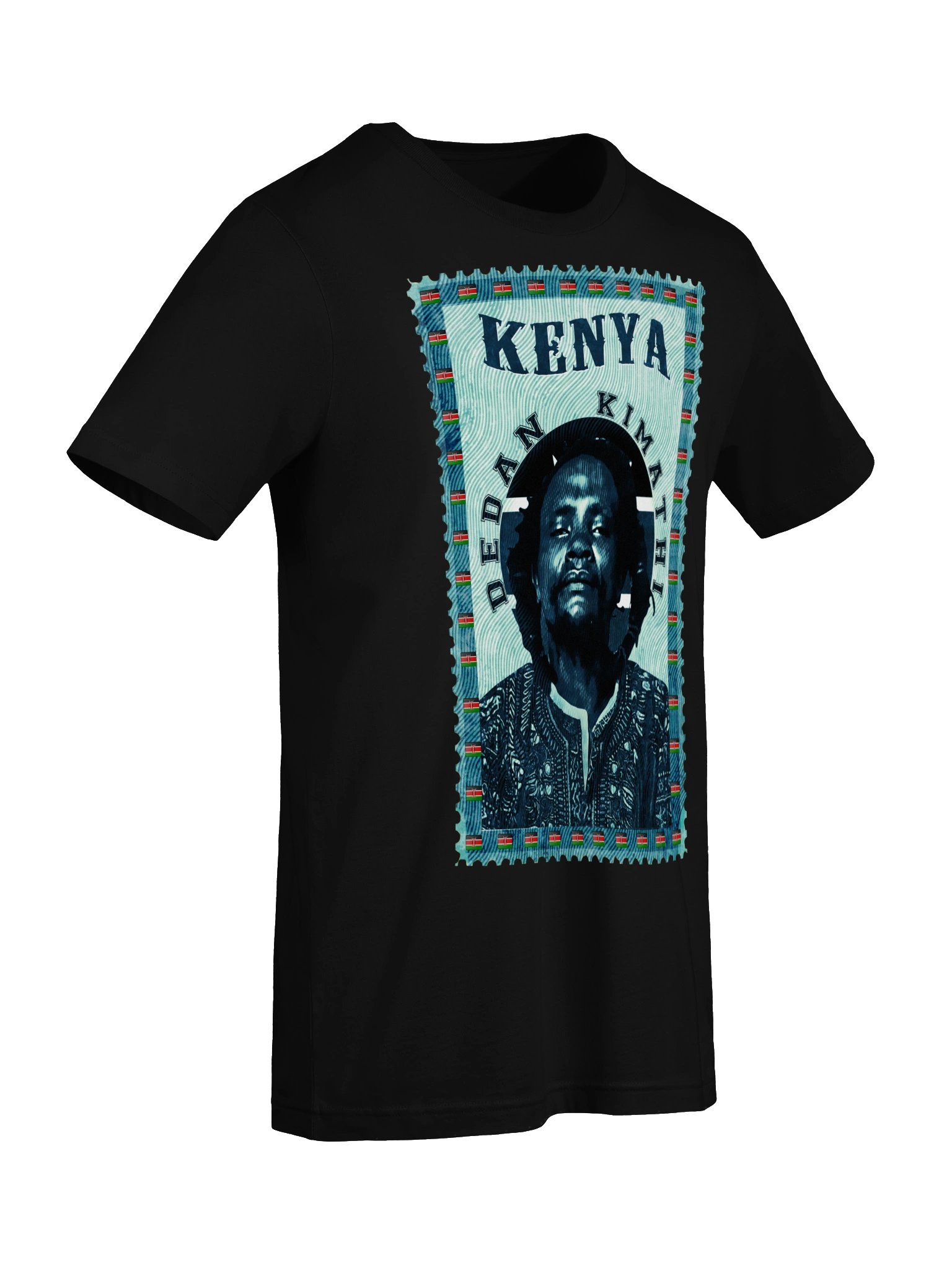 Dedan Kimathi Vintage Postage Stamp T-Shirt | Kenya Mau Mau History Tee | Pan-African Kenya Freedom Fighter product image (7)