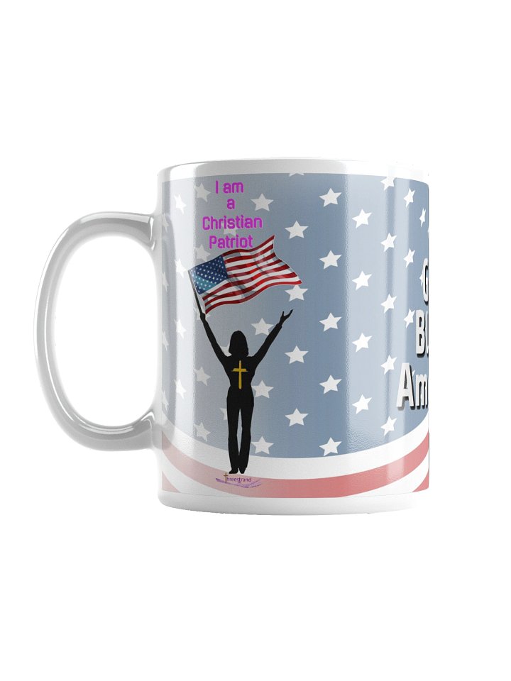 God Bless America — Christian Patriot Glossy Mug - Female product image (1)