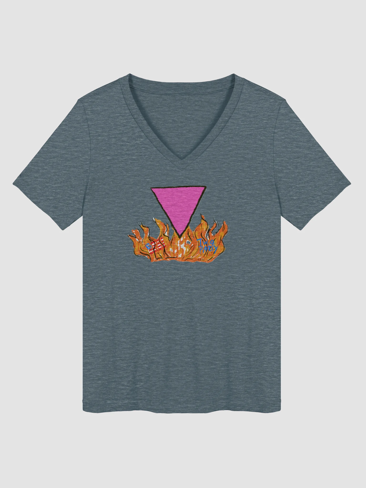 Burn It All Down V-Neck tee product image (3)