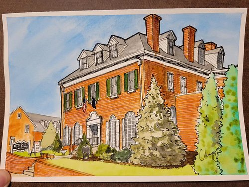 Day 12 - The @coypubliclibraryofshippensburg in downtown #shippensburg . 
#artchallenge #Cumberlandvalley #art #shippensburgpa