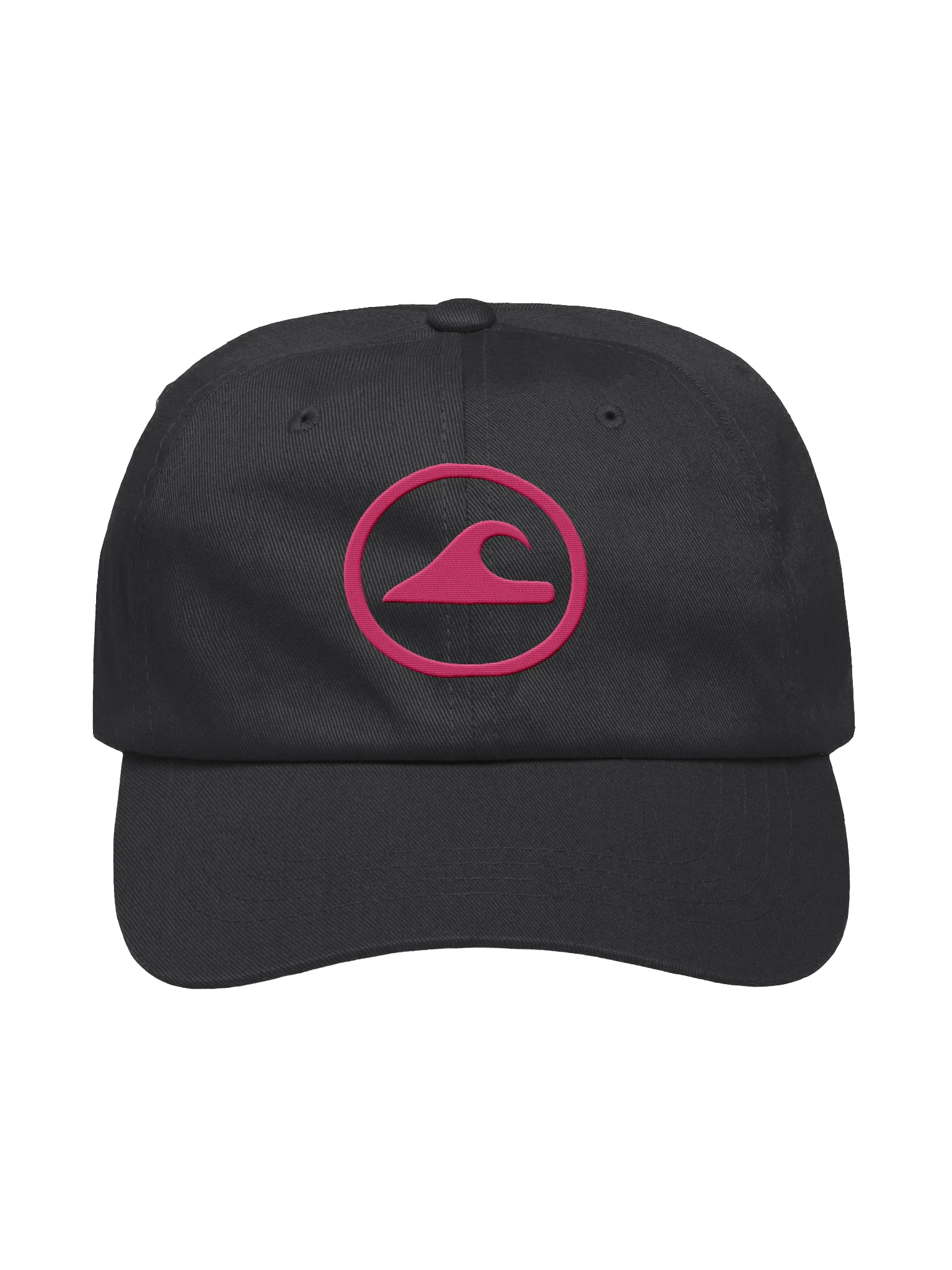 Embroidered Wave Rider Dad Hat (Flamingo) product image (1)