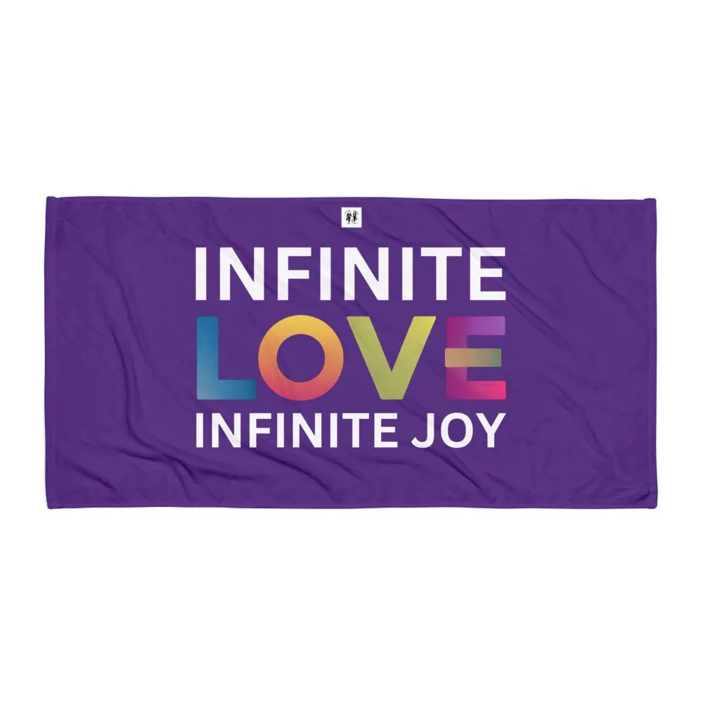 Infinite Love Infinite Joy Block Towel product image (1)