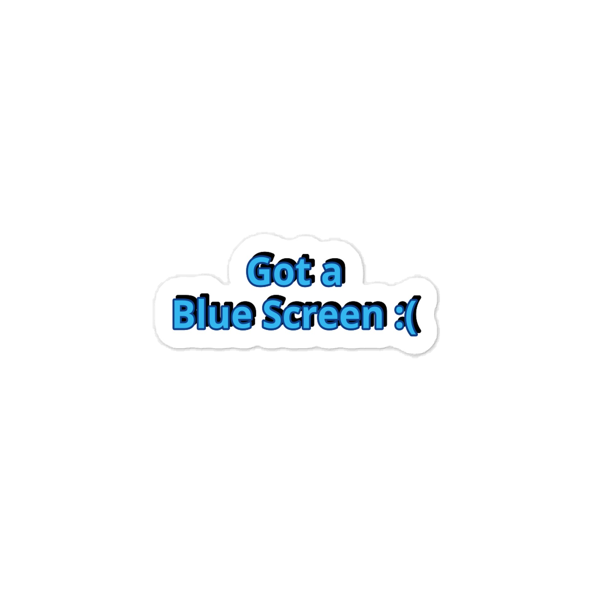 Got A Blue Screen :( Meme Sticker product image (1)