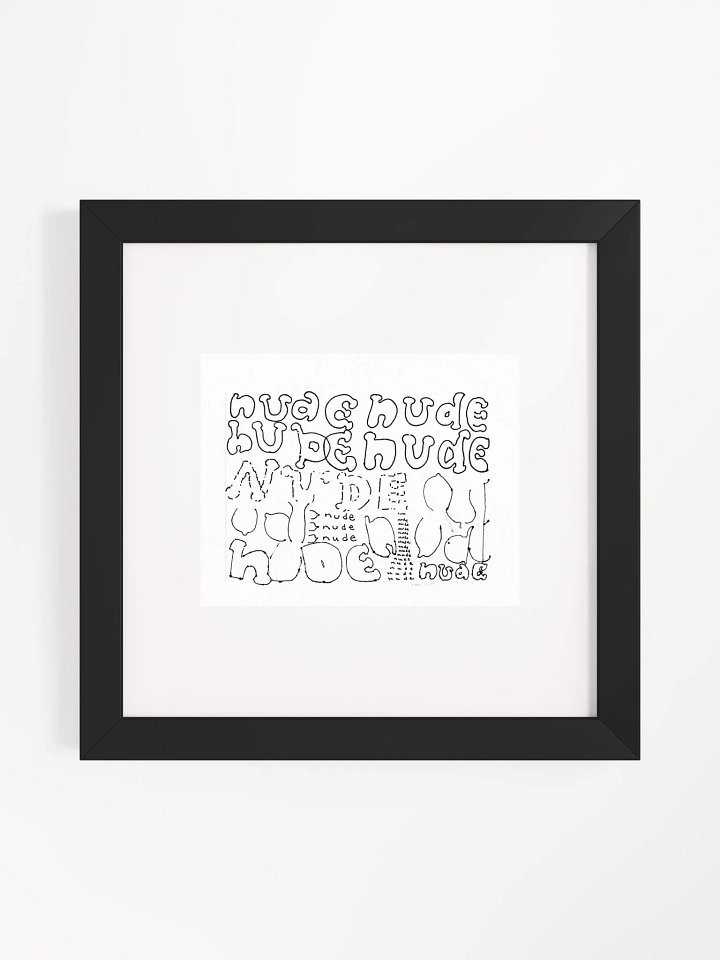 Nude Panel Card Print Framed product image (2)