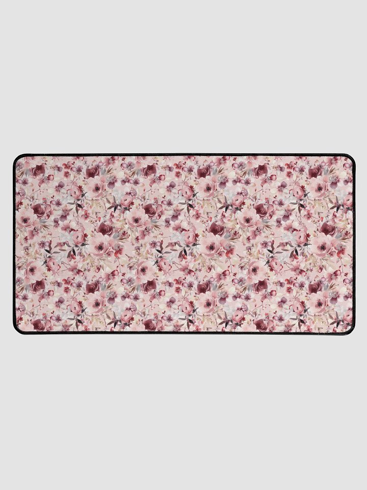 Pink Roses Garden Desk Mat product image (1)