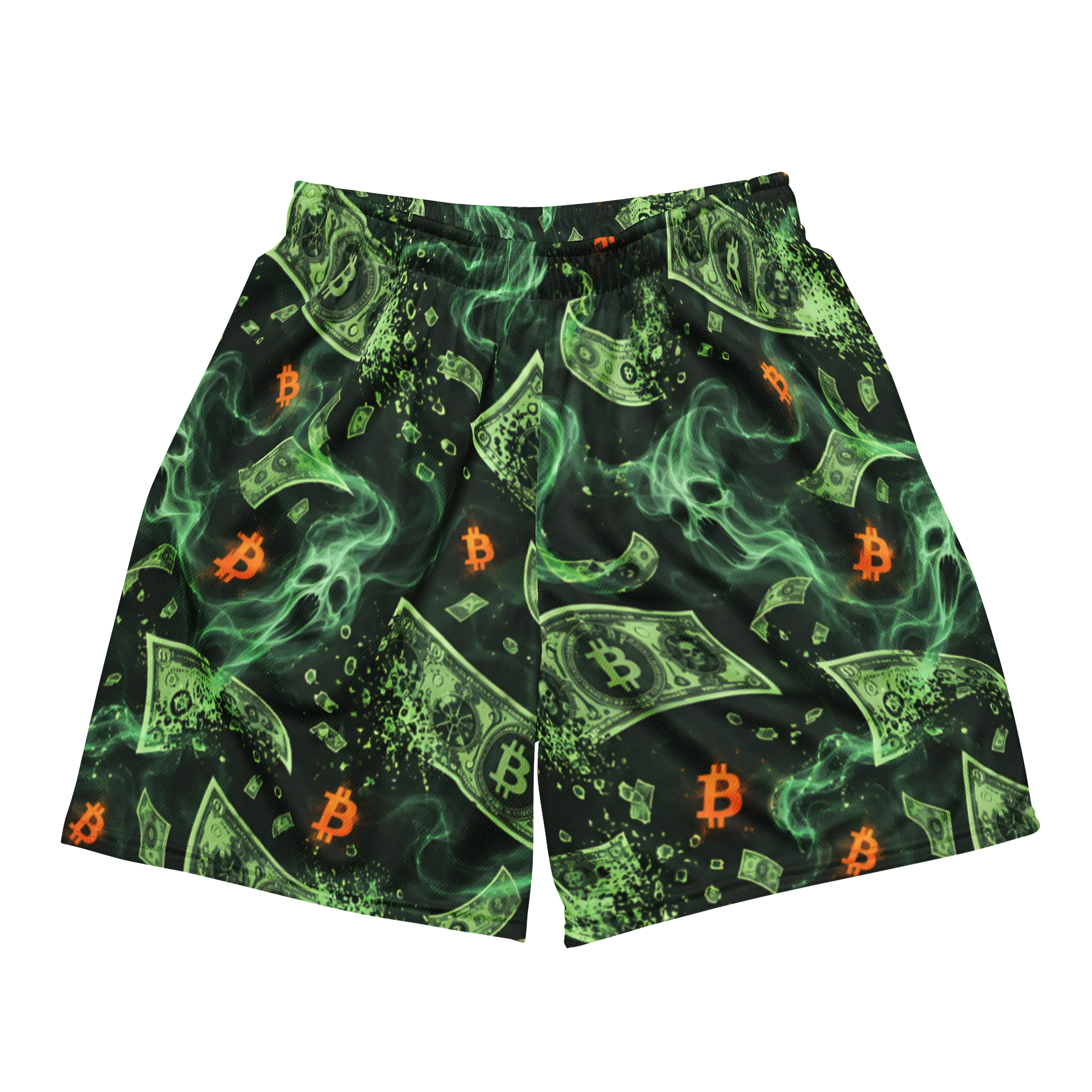 Bitcoin Cash Swirl Mesh Shorts product image (2)