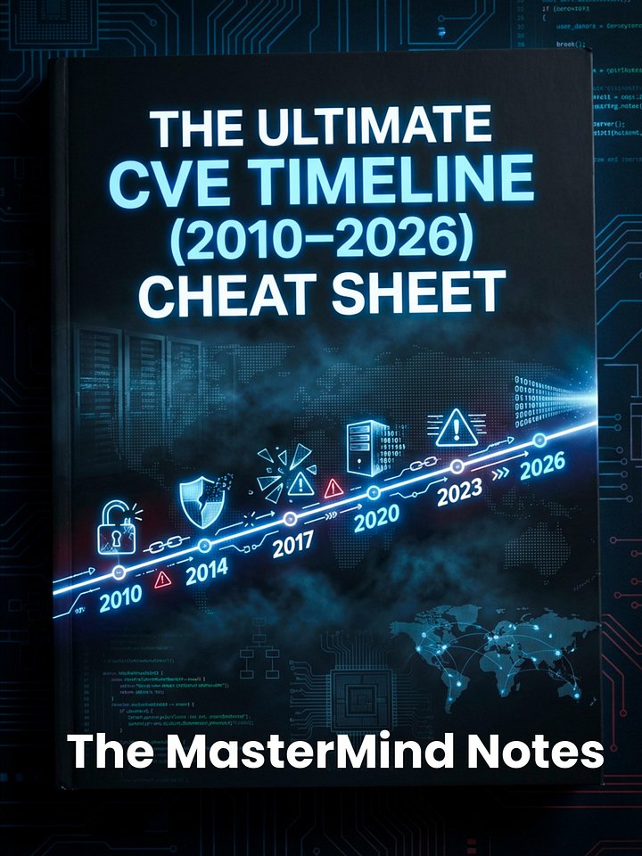 The Ultimate CVE Timeline (2010–2026) Cheat Sheet product image (1)
