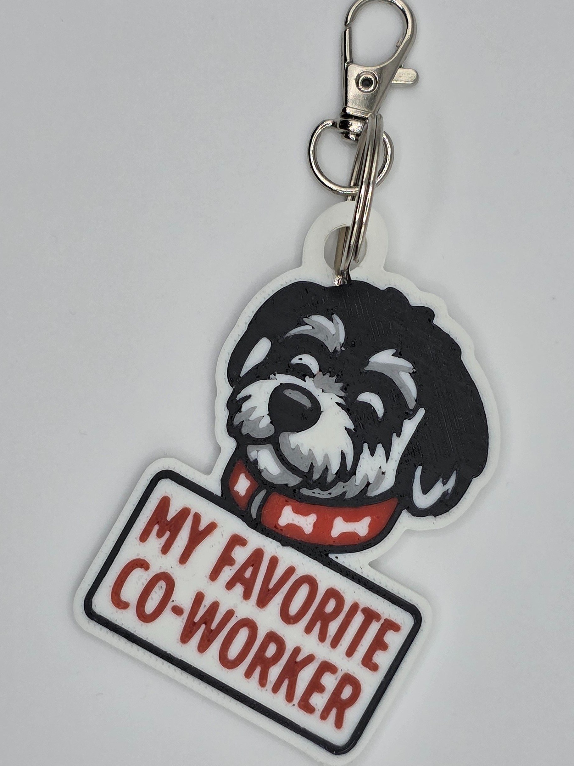 🐶 My Favorite Co-Worker Keychain – Dog Lover Gift 🐾 product image (3)