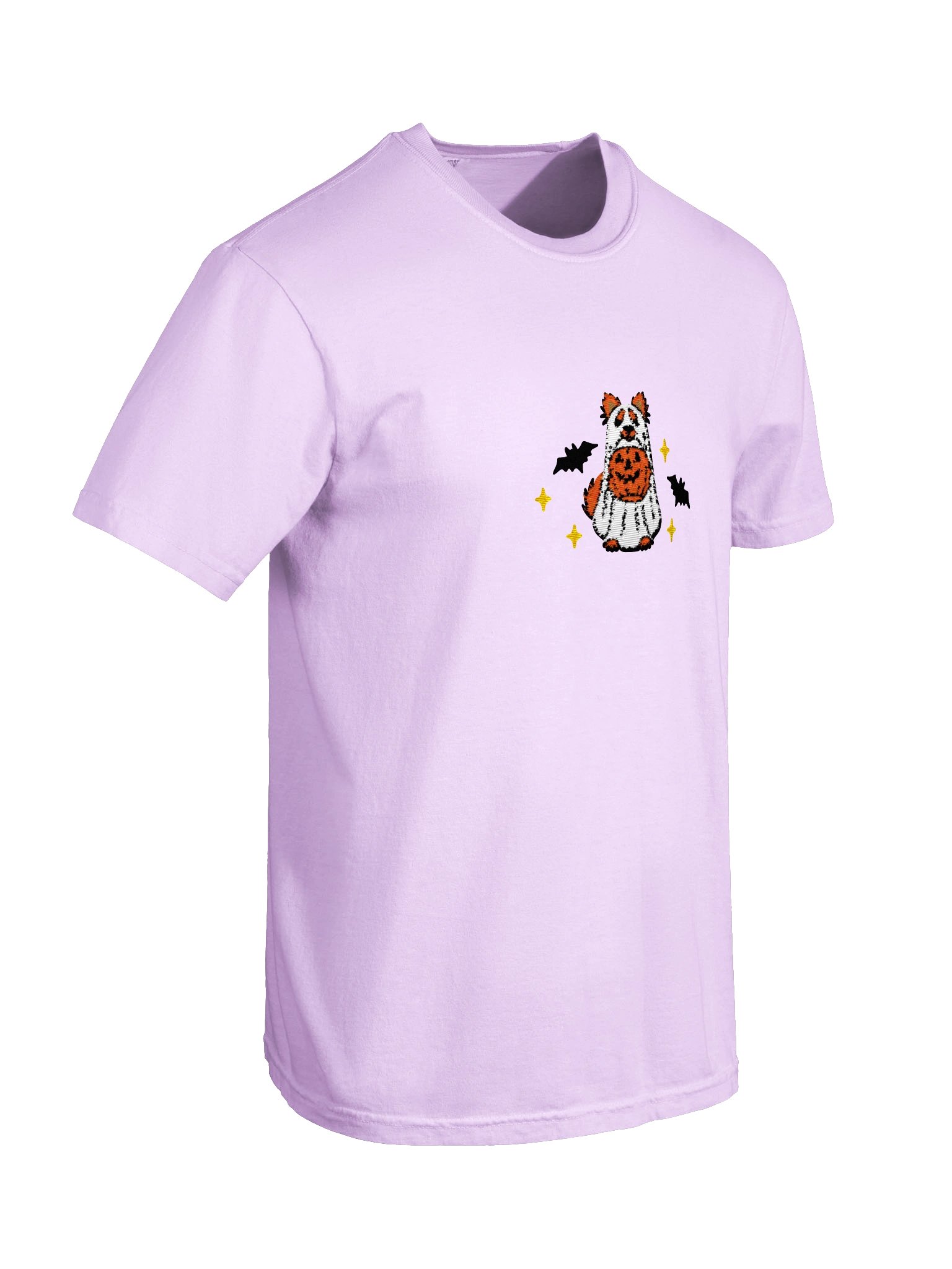 Halloween Pomeranian(Red) Embroidered T-Shirt product image (46)