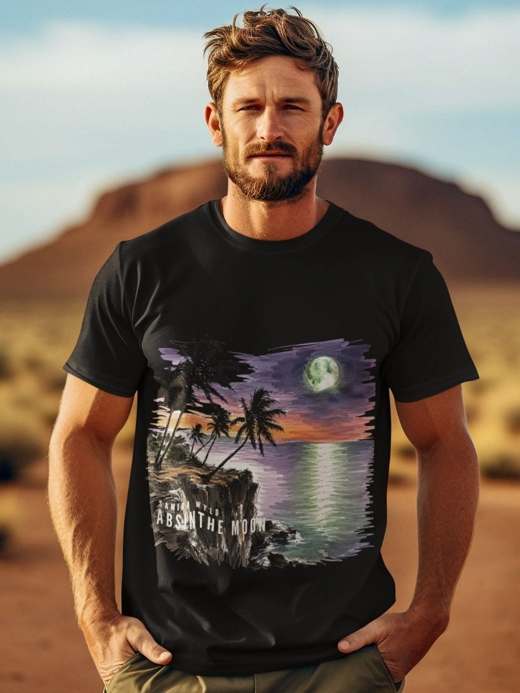 Absinthe Moon Sketch Edition Unisex T Shirt (Official Artist Merch) product image (1)