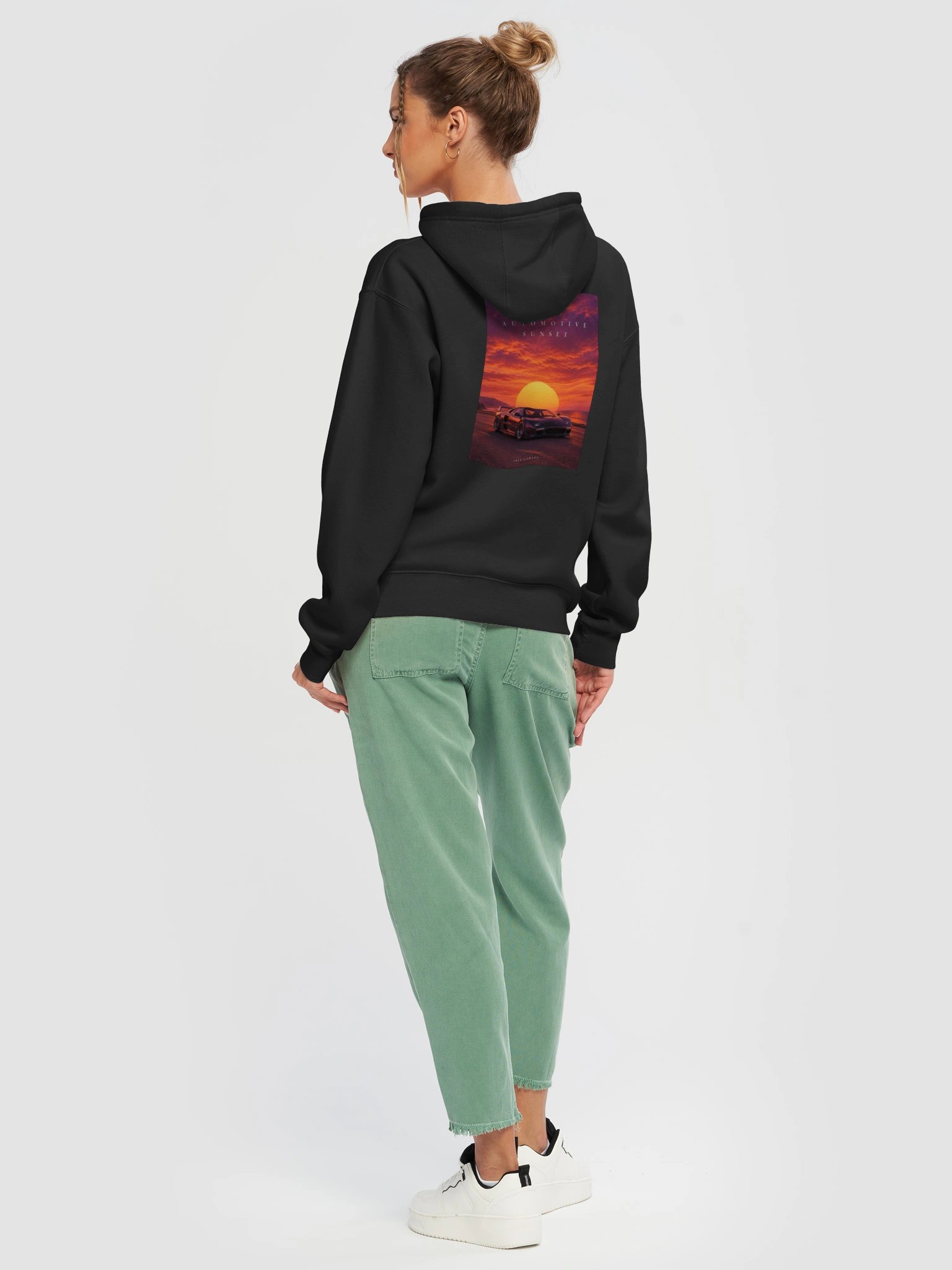 Idle Garage Gold Monogram Pullover Hoodie product image (8)