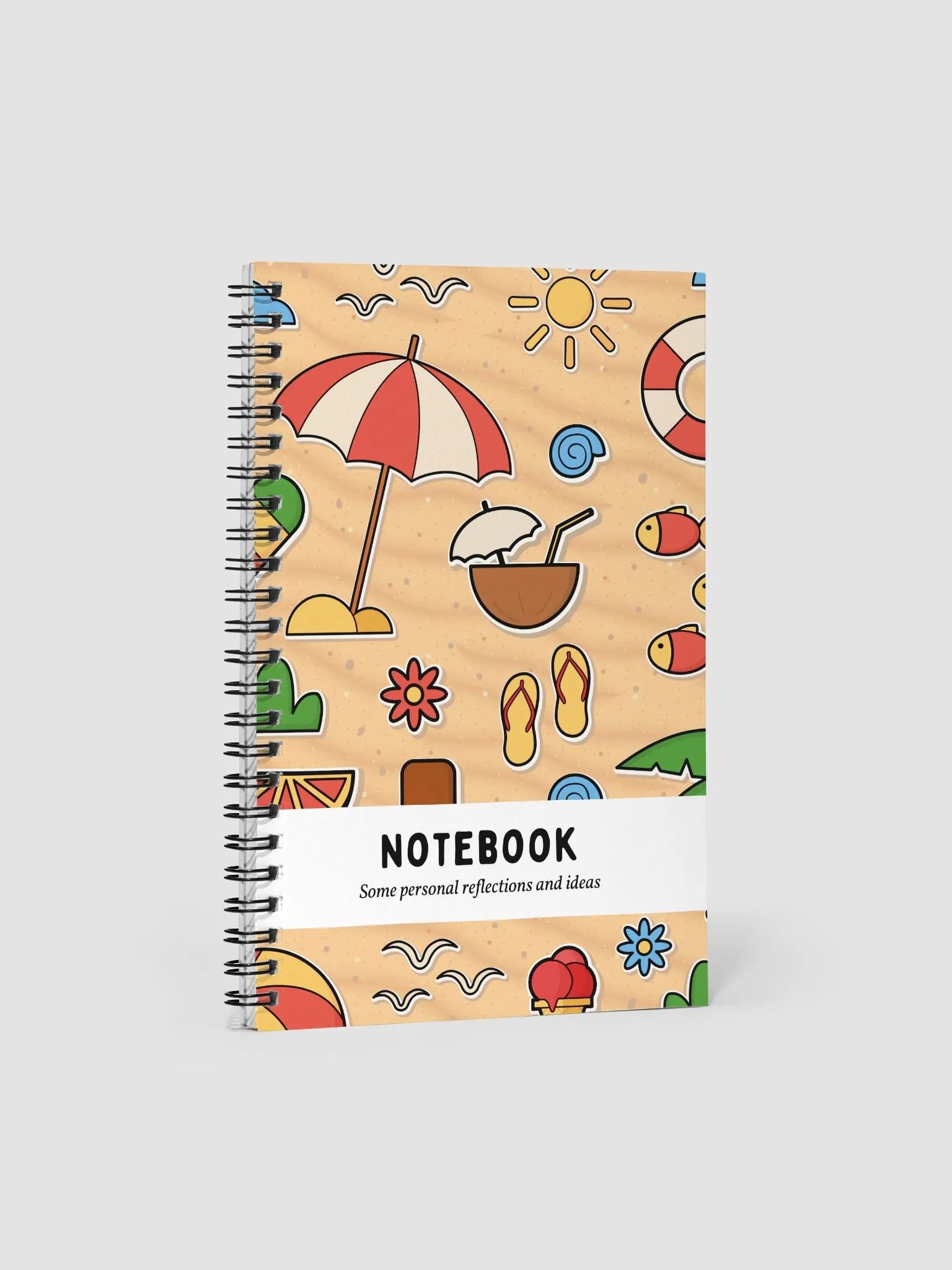 Vacation Reflections Spiral Notebook product image (1)