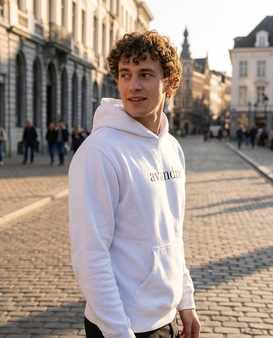 Avandre' Branded White Hoodie product image (10)