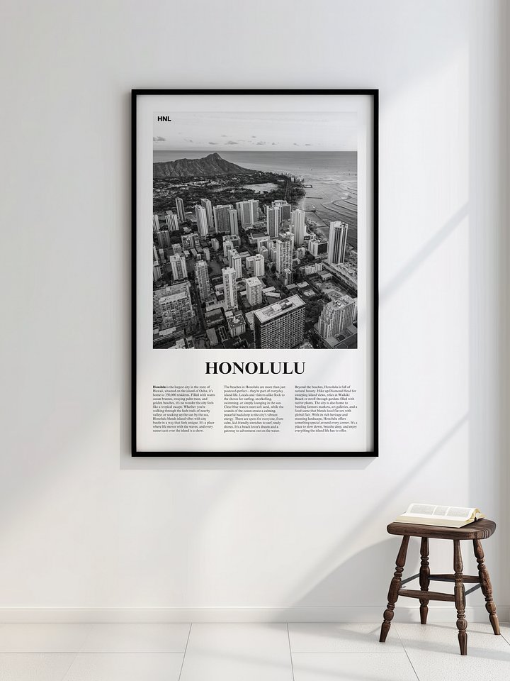 Honolulu 01 Newspaper Poster product image (2)