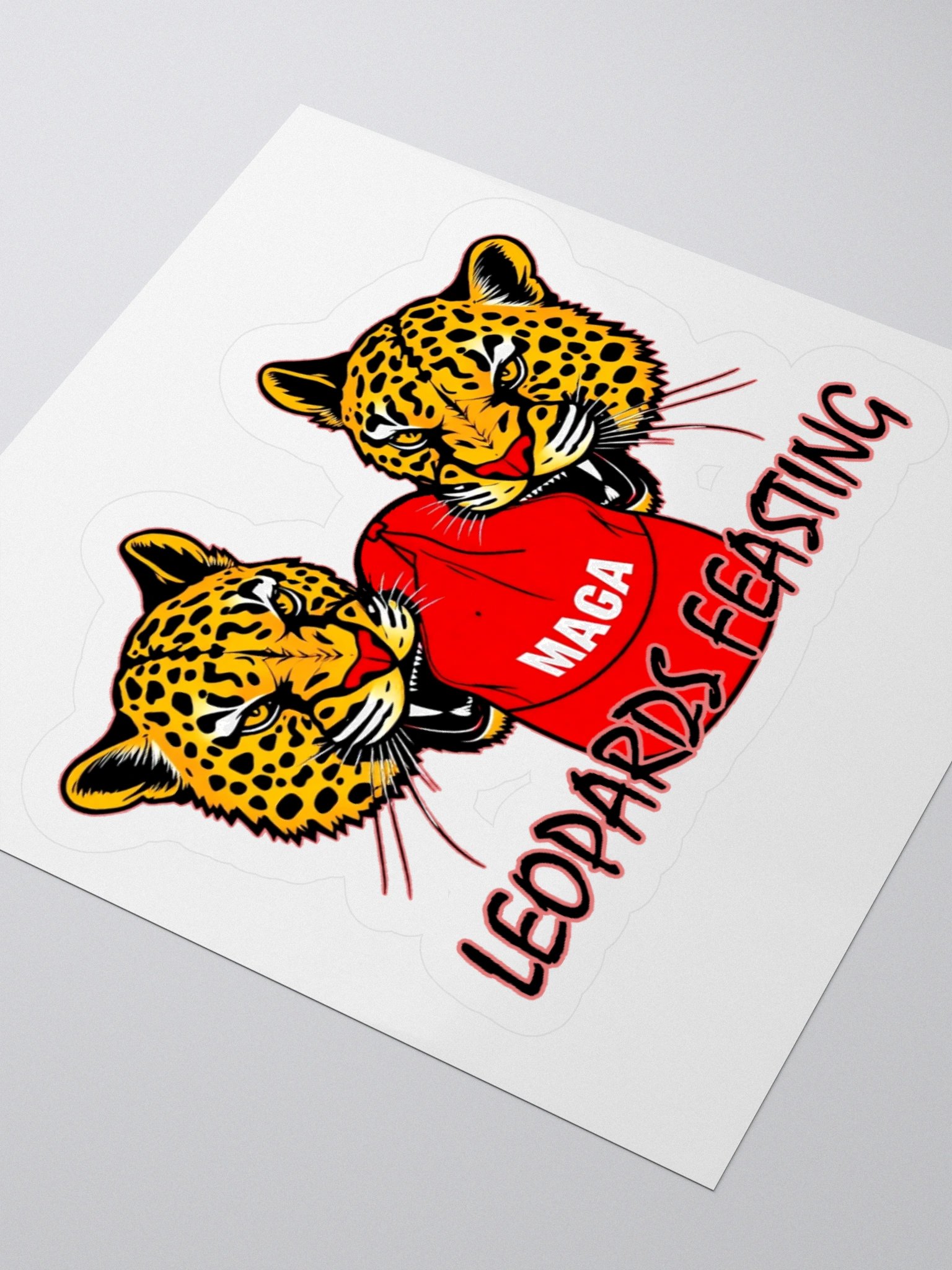 Leopards Eating Faces Meme Sticker - Funny Vinyl Decal product image (5)