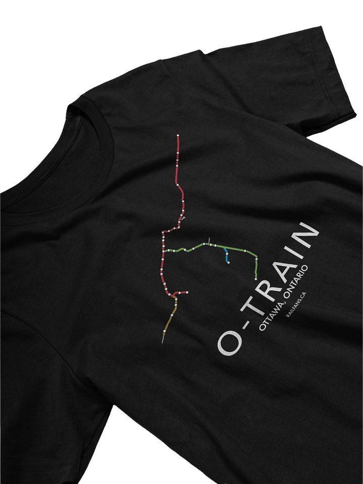 The Rail Fans Canada Map T-Shirt - O-Train product image (2)