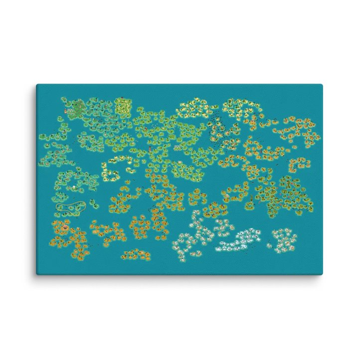 A Monster's Expedition Map - Canvas Print product image (1)