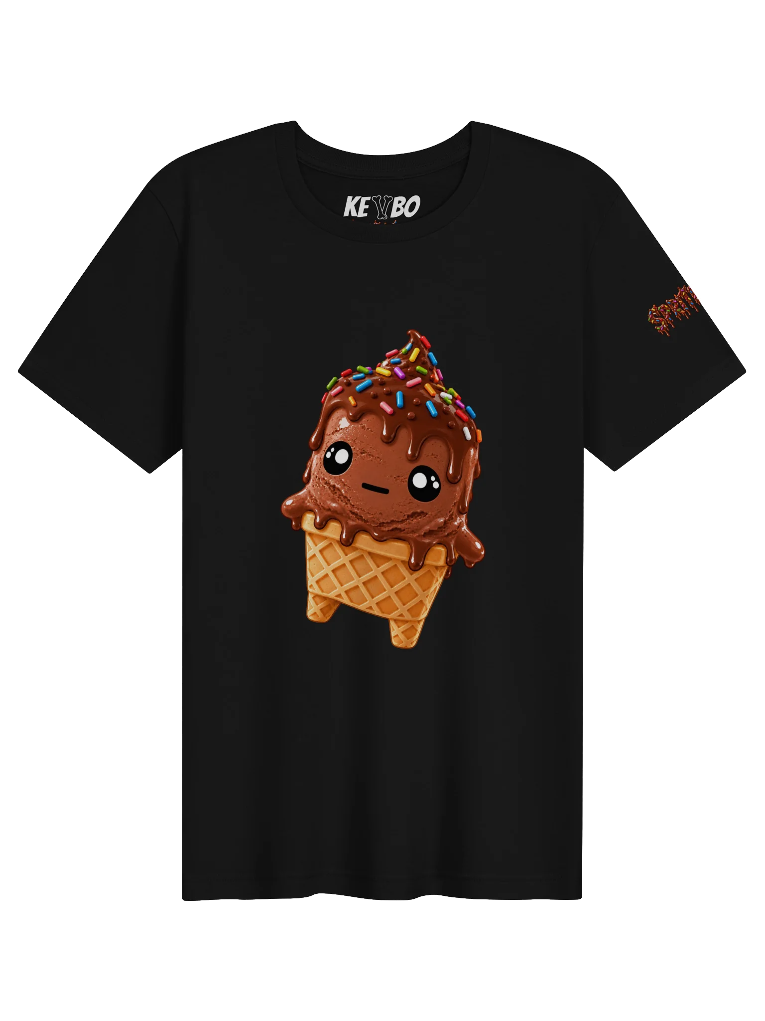 SPRITEFEST "Ice Cream Sprite" ADULT Black T-Shirt product image (1)