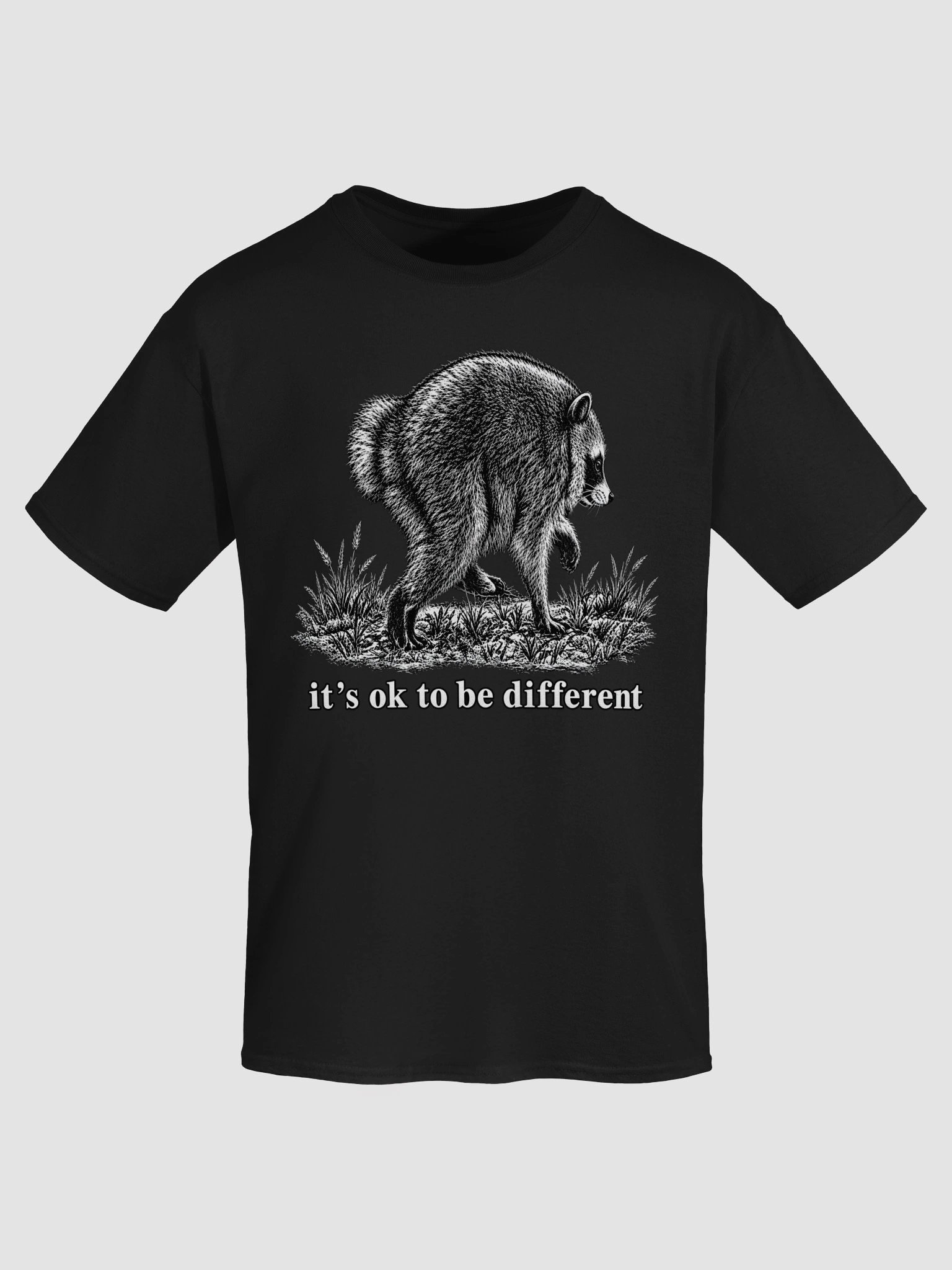 Jimothy Raccoon It's Ok To Be Different Shirt product image (2)