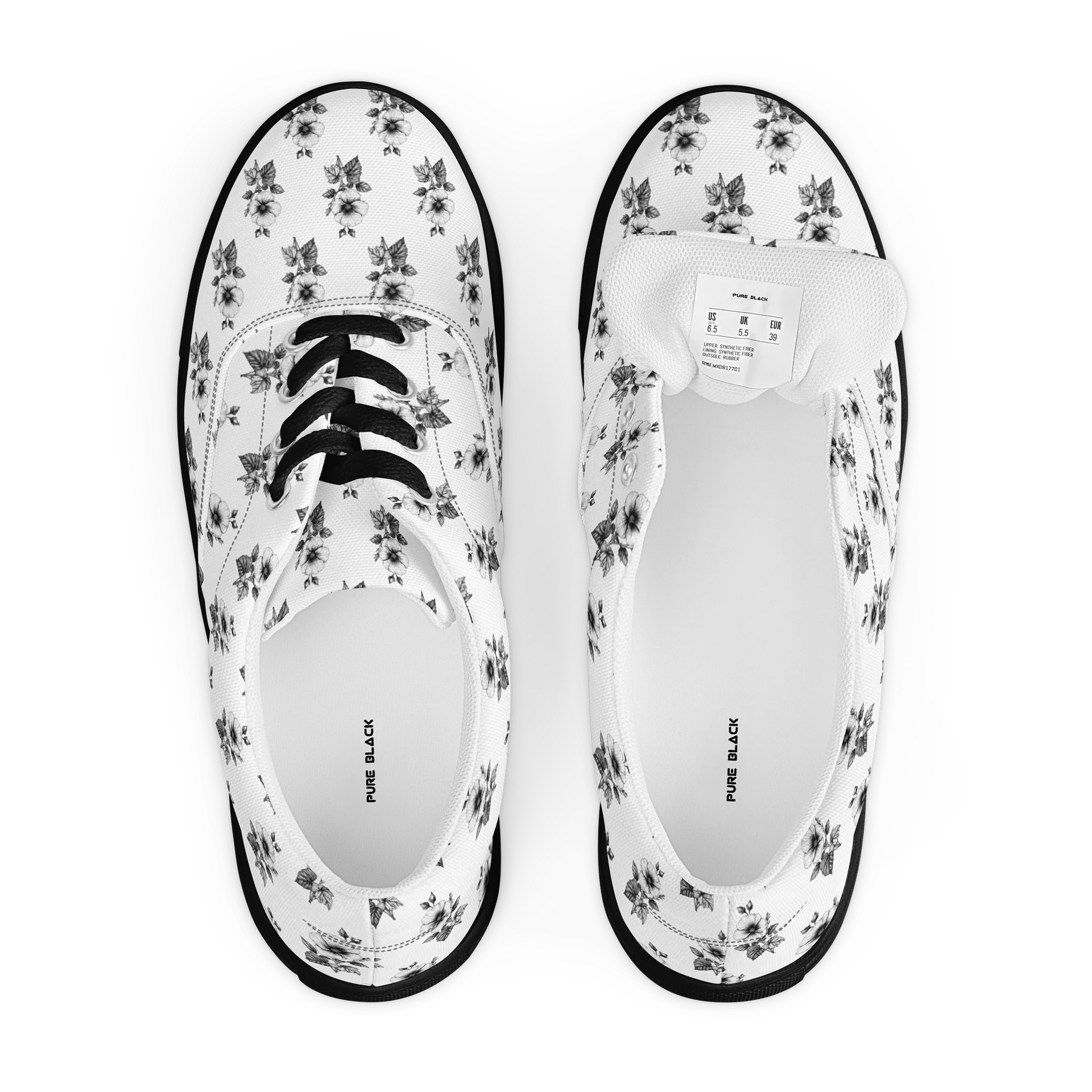 Floral Lace-Up Canvas Shoes product image (4)