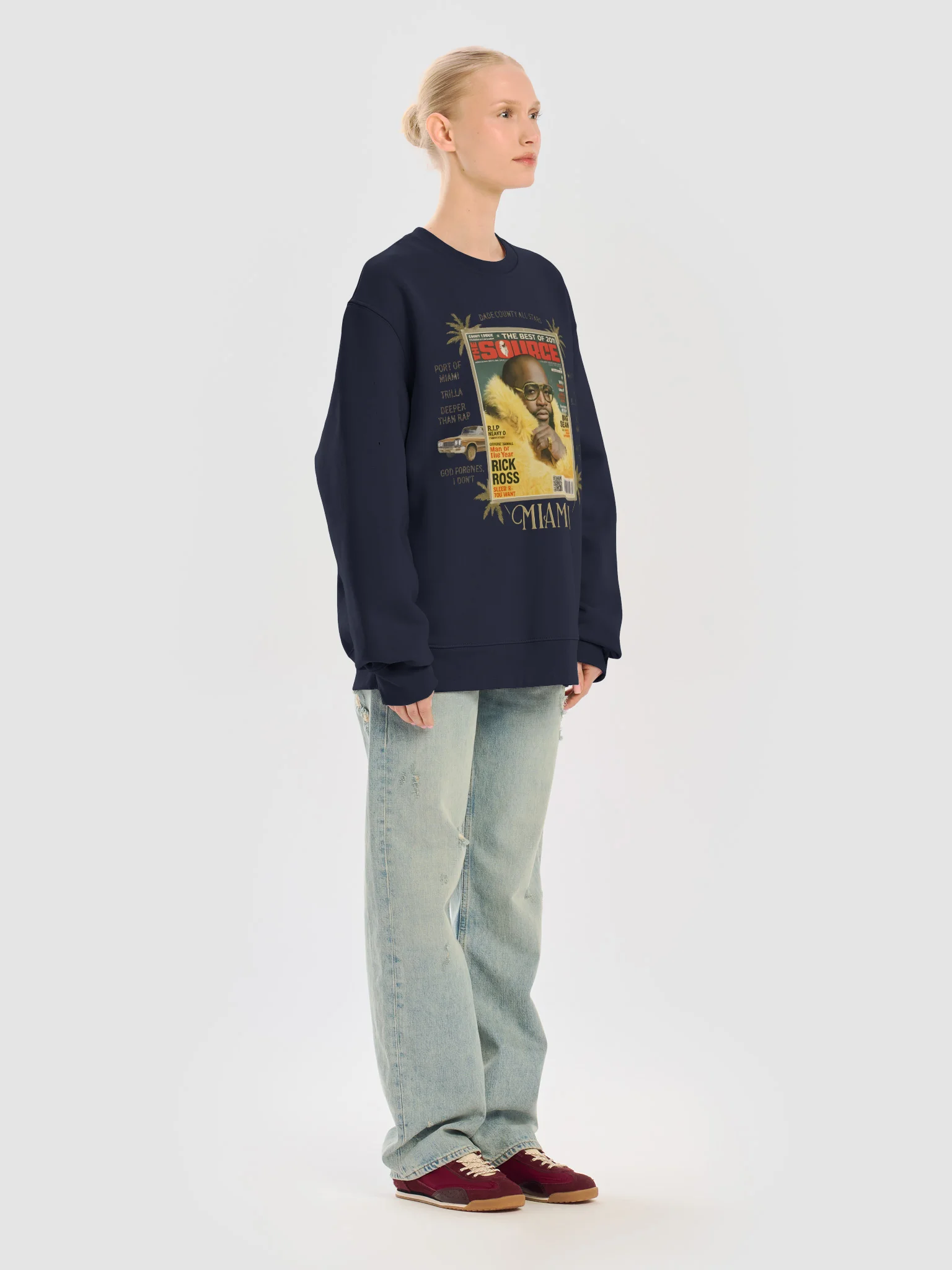 Rick Ross Miami Collage Oversized Sweatshirt product image (21)