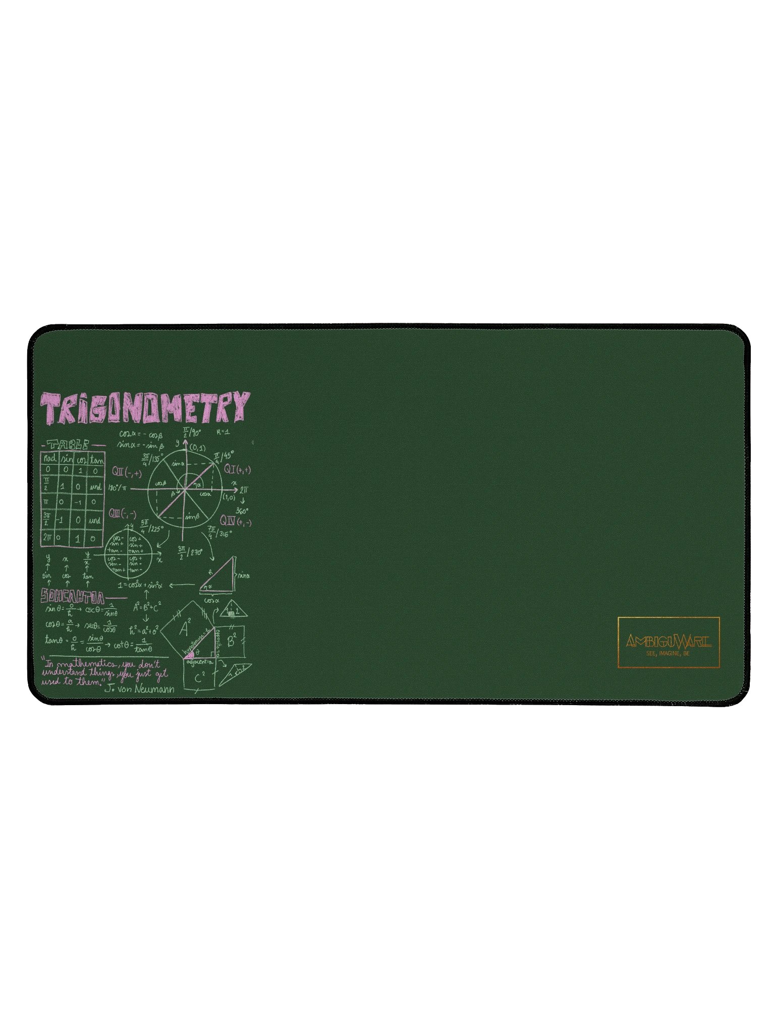 Trigonometry desk mat - 15.5" x 31.5" product image (1)