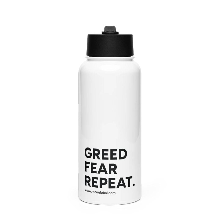 Greed Fear Repeat Stainless Steel Bottle product image (1)