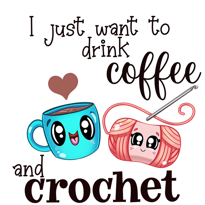 Coffee and Crochet PNG Clipart product image (1)