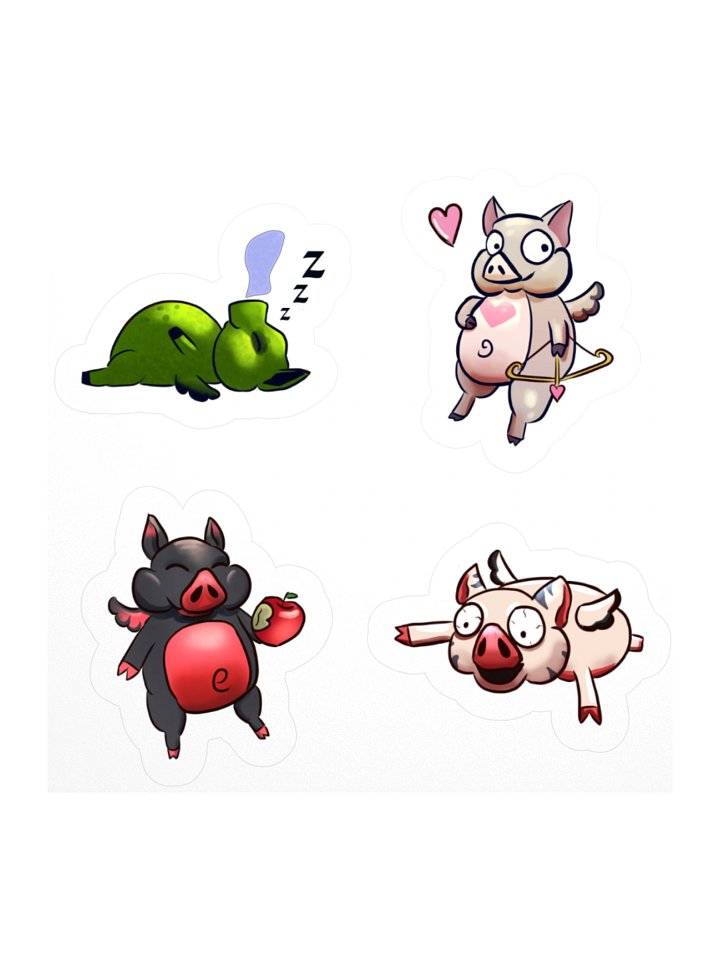 Piggle Attack Stickers! product image (2)