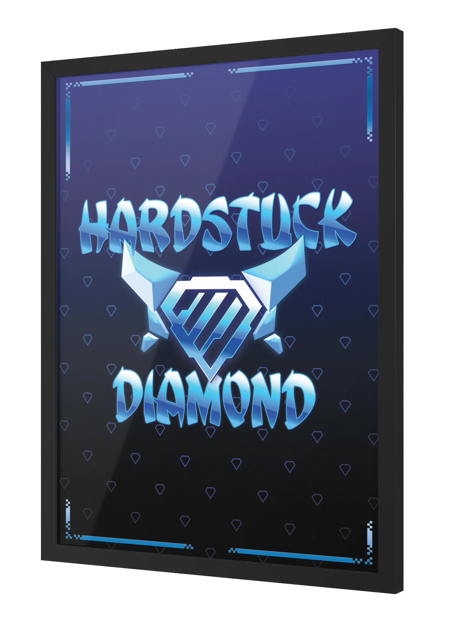 Hardstuck Diamond Framed Poster (Black) product image (2)