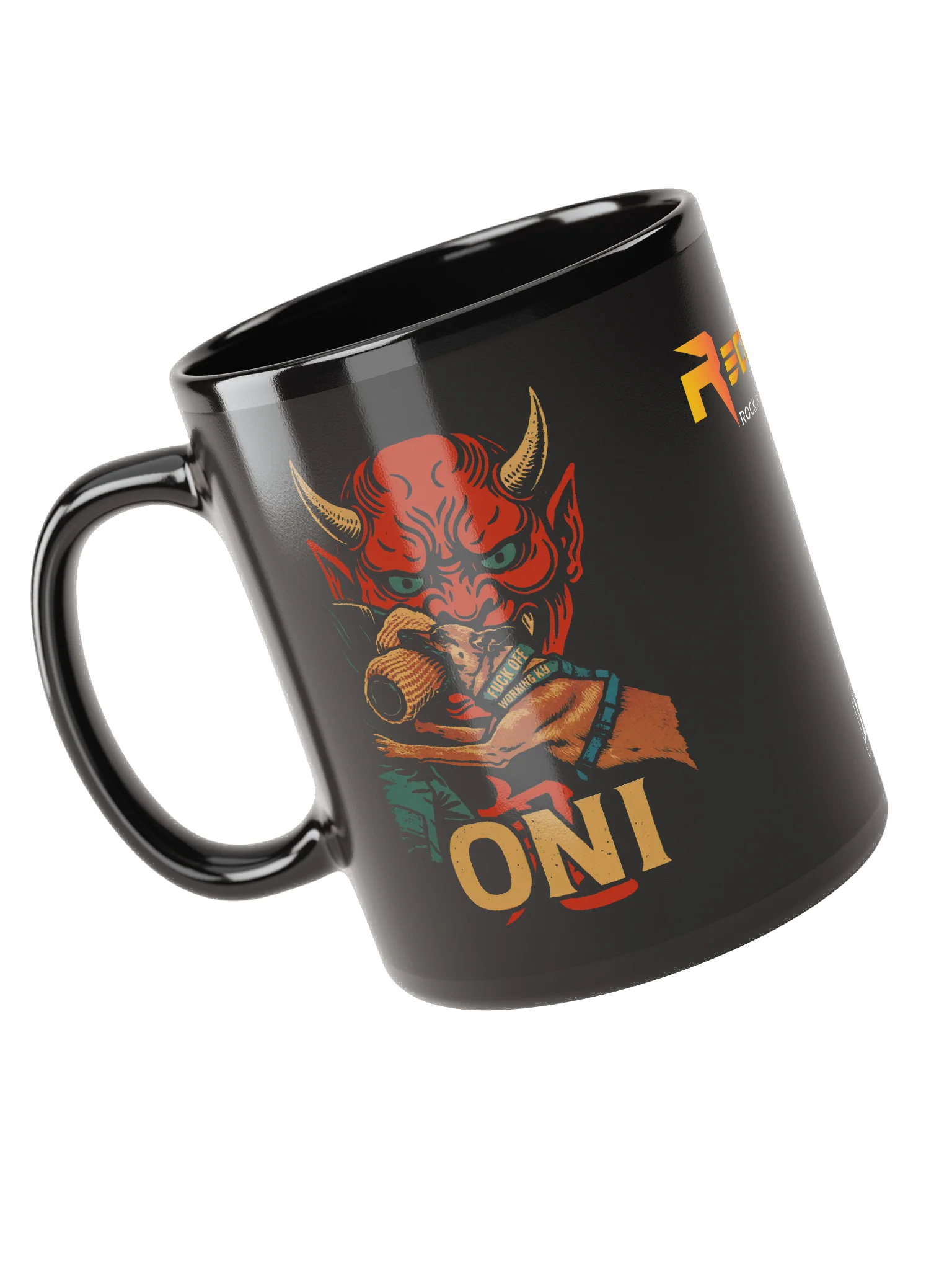 Oni Black Glossy Mug product image (3)