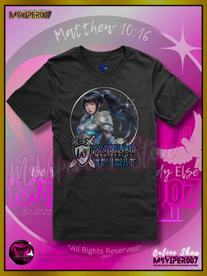 T-Shirt - MsViper007's "Warrior Spirit [Blue Blossom]" Comfort T-shirt By Anna H. product image (1)