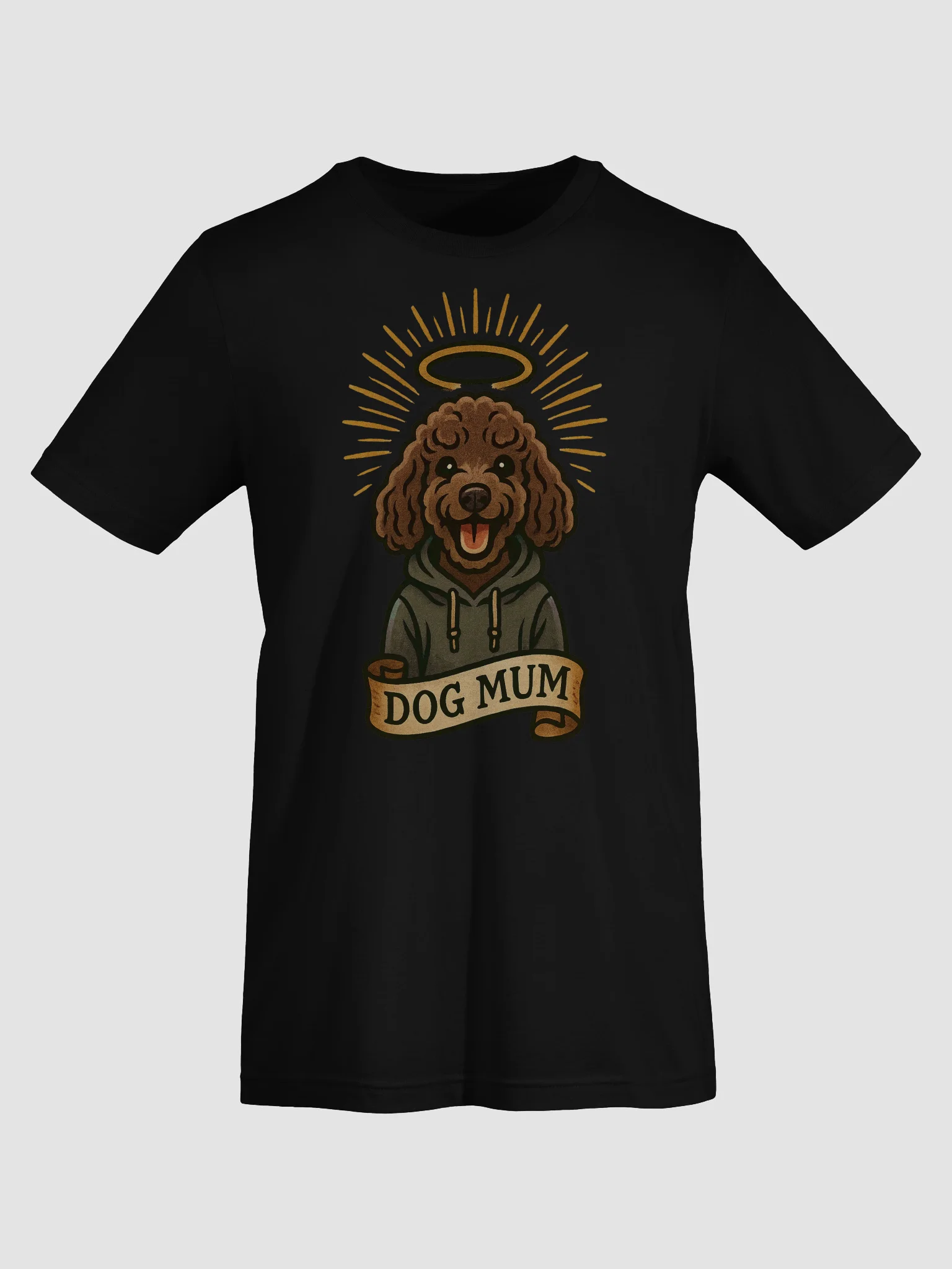 Dog Mum T-Shirt – Cute Poodle Halo Design for Proud Pet Mums – Funny Dog Lover Gift Tee for Women, Mums & Fur Baby Devotees product image (7)