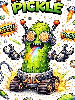 This is a song called Robot Pickle.  It has beeps. It has boops. It has a robot pickle.  Please listen responsibly.