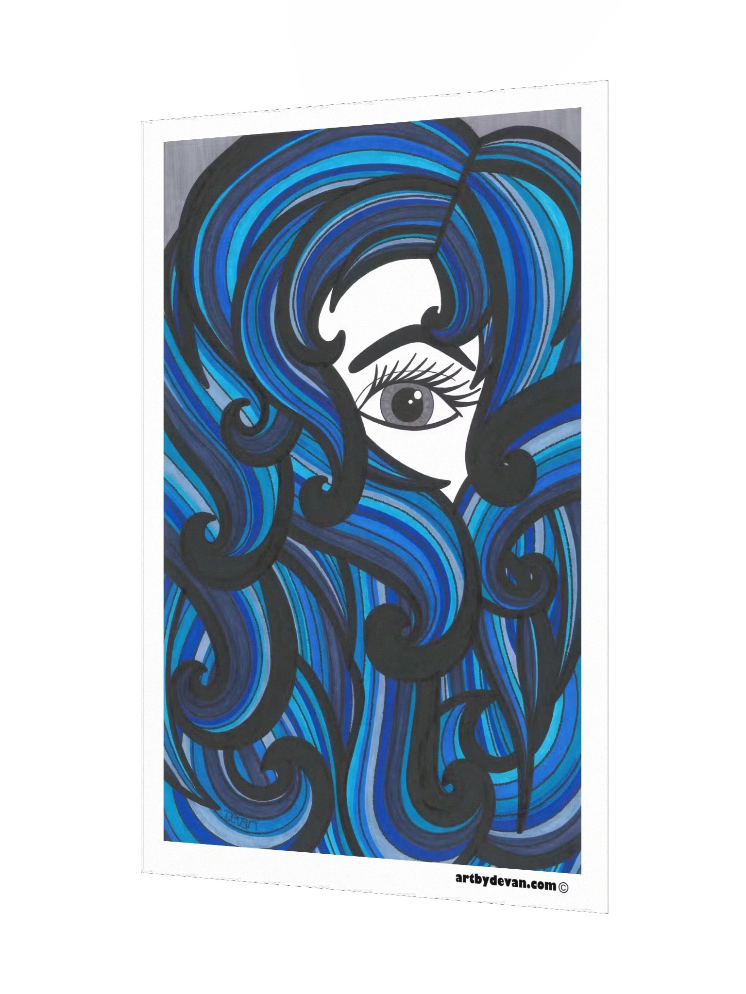 Art Print: Lady Blue product image (3)