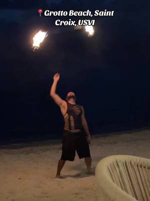 This song is all I could think about during the fire show at @thebuccaneerstcroix last night. 😅🔥🌴 #saintcroix #usvi #firedance #beachresort #caribbean