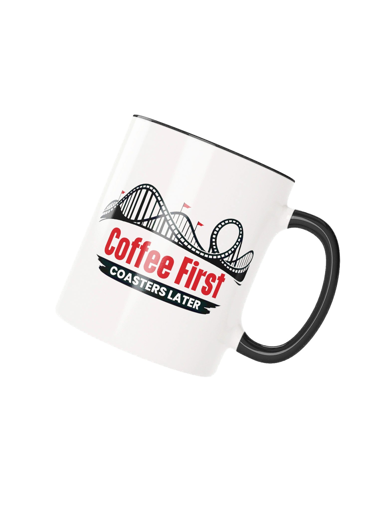 Coffee First, Coasters Later - Roller Coaster Coffee Mug product image (2)