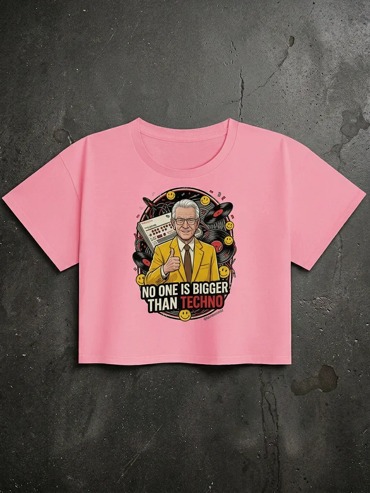No One Is Bigger Than Techno Women's Premium Crop Top Double Sided product image (1)